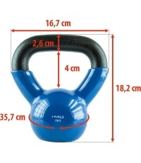 Kettlebell żeliwny KNV HMS - 6 kg