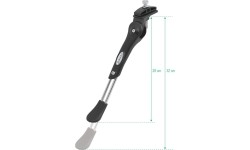 Nóżka rowerowa FORCE LUX 24-29" regulowana (aluminiowa, czarna)