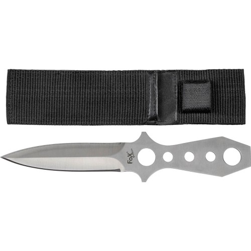 Nóż rzutka Fox Outdoor 22,5 cm w pokrowcu