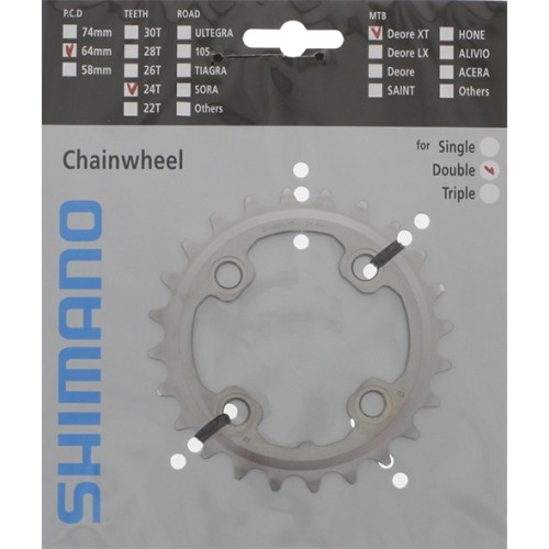 Priekinio bloko žvaigždė Shimano FCM785 24T XT