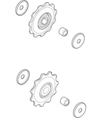 Kółka przerzutki tylnej Shimano Deore M593 / SLX