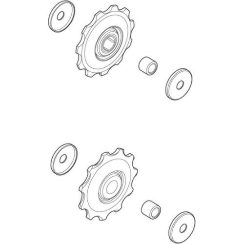 Kółka przerzutki tylnej Shimano Deore M593 / SLX