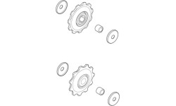 Kółka przerzutki tylnej Shimano Deore M593 / SLX
