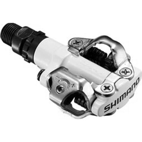 Pedalai Shimano M520 + plokštelės (balti)