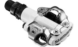 Pedalai Shimano M520 + plokštelės (balti)