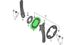 Zębatka przednia SHIMANO Alivio M4000, 30T