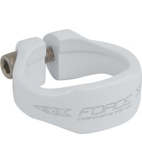 Balnelio stovo apkaba FORCE 34,9mm (aliuminė, balta)