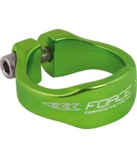 Obejma sztycy FORCE 34,9 mm (aluminiowa, zielona)