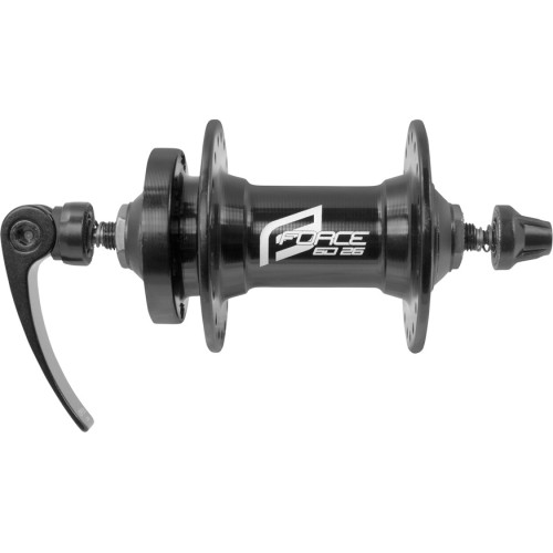 Priekinė stebulė FORCE 6D-26 6 varžtai 36H (aliuminė, juoda)