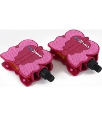 Pedały dziecięce Kidzamo Butterfly 1/2" (różowe)