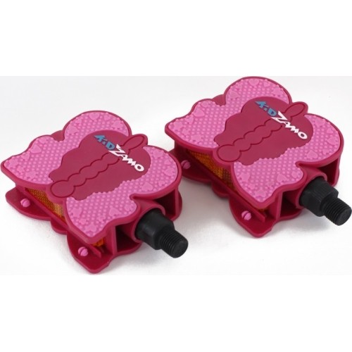 Pedały dziecięce Kidzamo Butterfly 1/2" (różowe)