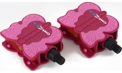 Pedały dziecięce Kidzamo Butterfly 1/2" (różowe)