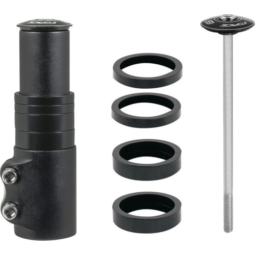 Vairo iškyšos paaukštinimas FORCE +65 mm ,1 1/8 (aliuminis, juoda)