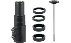 Vairo iškyšos paaukštinimas FORCE +65 mm ,1 1/8 (aliuminis, juoda)