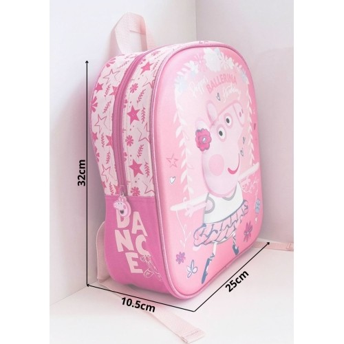 Plecak dziecięcy Disney Świnka Peppa Ballerina różowy PIG12301 3