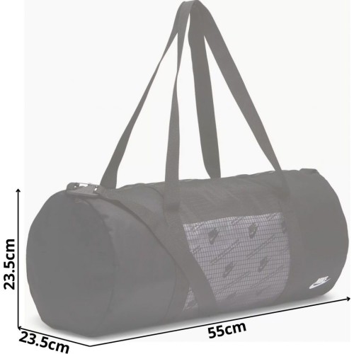 Torba sportowa Nike NK Heritage Duffle - Prm Mtrl Black