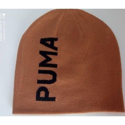 Czapka Puma Ess Classic Cuffless Beanie, brązowa, 023433 10