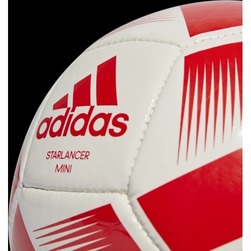 Piłka nożna Adidas Starlancer Mini biało-czerwona IA0975