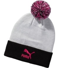 Puma Kepurė Pom Pom Beanie White Black