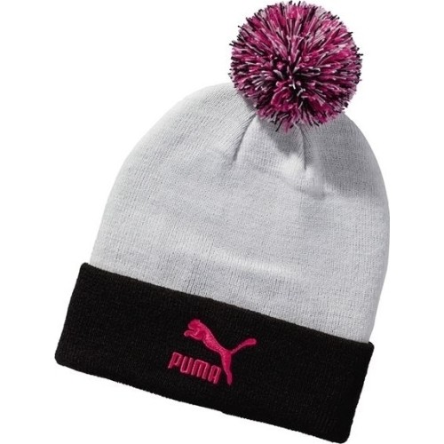 Puma Kepurė Pom Pom Beanie White Black