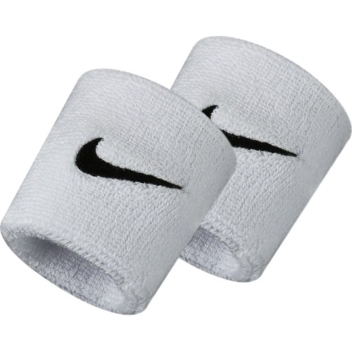 Nike Juosta Riešui Swoosh Wristbands White