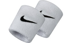 Nike Juosta Riešui Swoosh Wristbands White