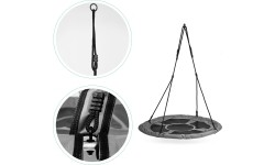 Huśtawka ogrodowa bocianie gniazdo 100cm szara ECOTOYS