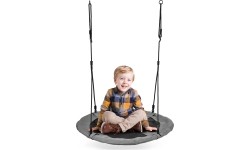 Huśtawka ogrodowa bocianie gniazdo 100cm szara ECOTOYS
