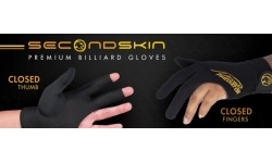Rękawiczka bilardowa Predator Second Skin, 3-palcowa, czarno-żółta, L/XL