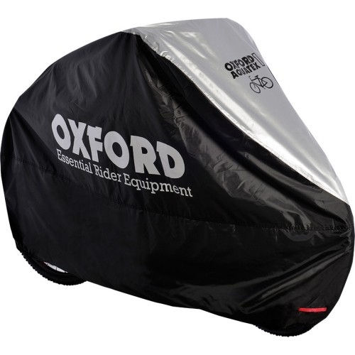 Single Bicycle Cover Oxford Aquatex (Black/Silver)