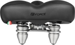 Damskie siodełko rowerowe Force Nova2, 280 x 250 mm (ze sprężynami)