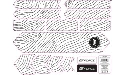 Naklejki na rower FORCE LACE, 37x27cm
