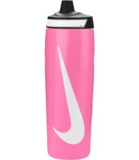 Bidon Nike Refuel Bottle Grip 24oz, czarno-różowy