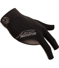 Billiard Glove, Predator Second Skin, 3-Finger, black-grey, to wear on right hand, L&XL