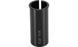 Adapter sztycy siodełka 27.2–31.2 mm, aluminium, czarny