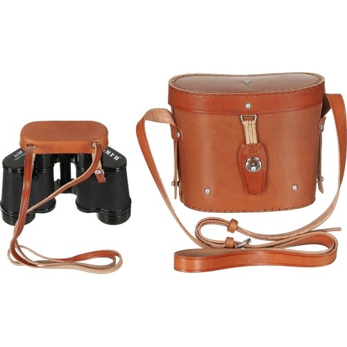 Lornetka 8 x 30, czarna, z etui skórzanym