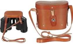 Lornetka 8 x 30, czarna, z etui skórzanym