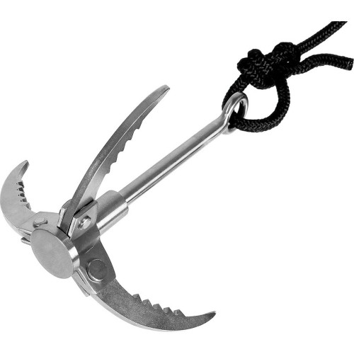 Grappling Hook metal foldable with rope