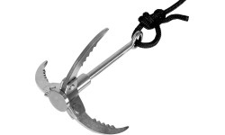 Grappling Hook metal foldable with rope