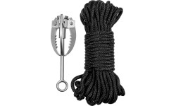 Grappling Hook metal foldable with rope