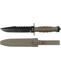 Combat Knife "Storm OD green plastic handle sheath