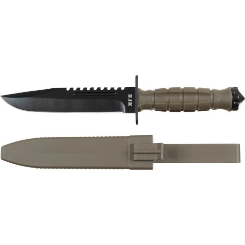 Combat Knife "Storm OD green plastic handle sheath