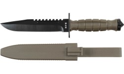 Combat Knife "Storm OD green plastic handle sheath
