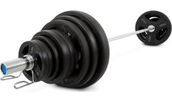 Zestaw talerzy olimpijskich Pivot Fitness PVT-100 Pro Training, chromowany gryf