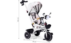 Rowerek trójkołowy dla dzieci spacerówka obracane siedzisko pchacz daszek ECOTOYS