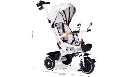 Rowerek trójkołowy dla dzieci spacerówka obracane siedzisko pchacz daszek ECOTOYS