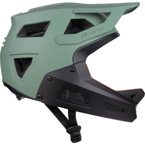 Kask FORCE Drop // rozmiar: XS - S (51-54 cm) (czarny/zielony)