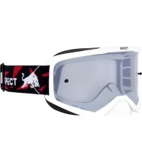 Motocross Goggles Red Bull Spect Evan, White, Smoke/Silver Lens