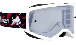 Motocross Goggles Red Bull Spect Evan, White, Smoke/Silver Lens