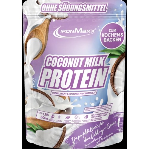 IronMaxx Coconut Milk Protein 500 g. (Kokosų pieno baltymai padažams)